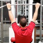 A person lifting weights